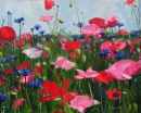 Cornflower & Poppies (SOLD)